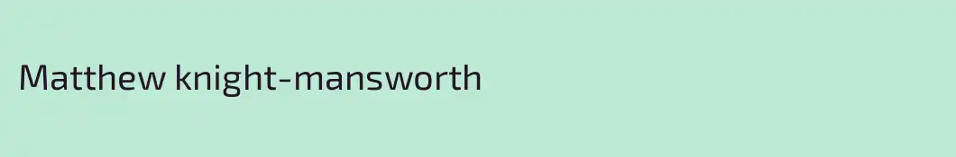 Matthew knight-mansworth